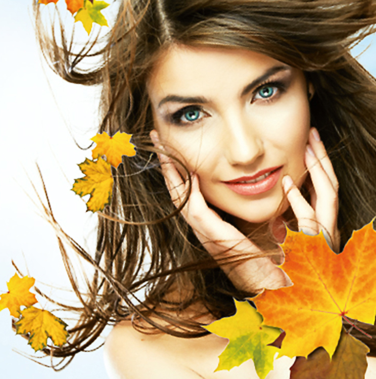 Schöne Haut im Herbst
